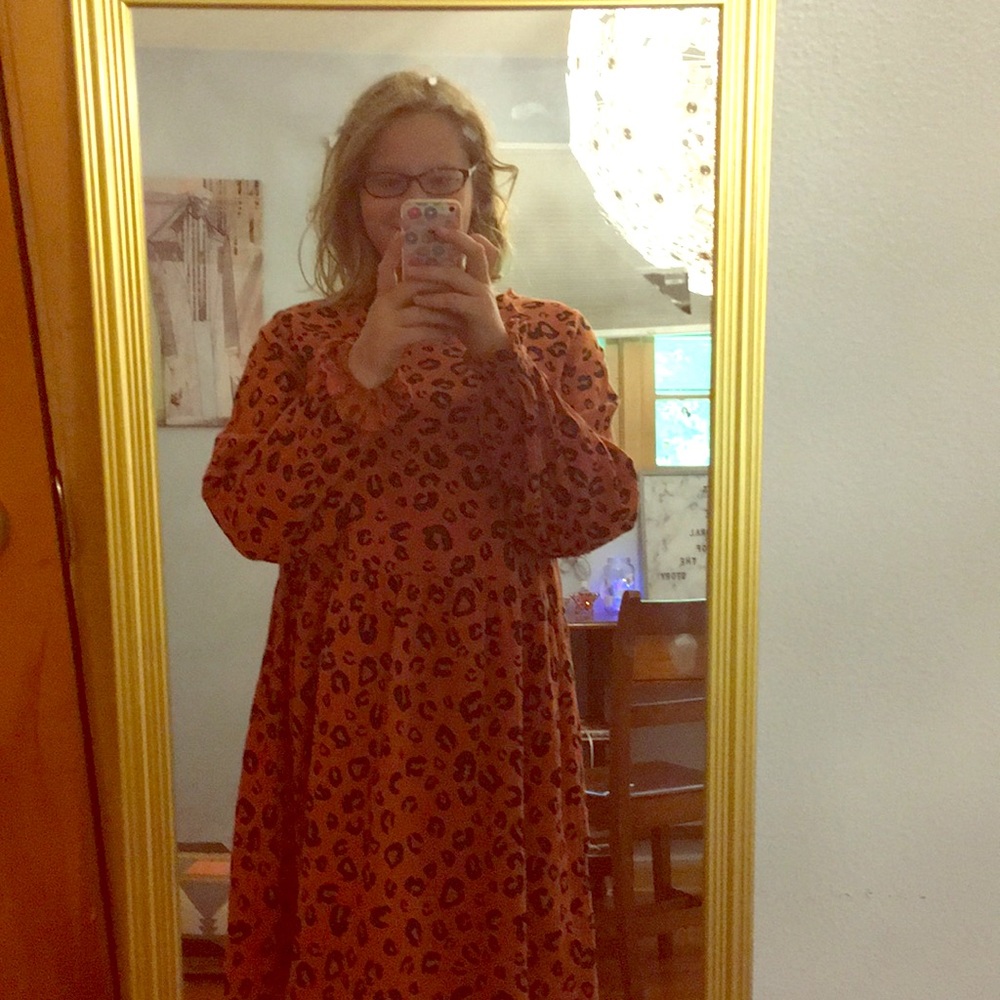 Girls leopard print dress